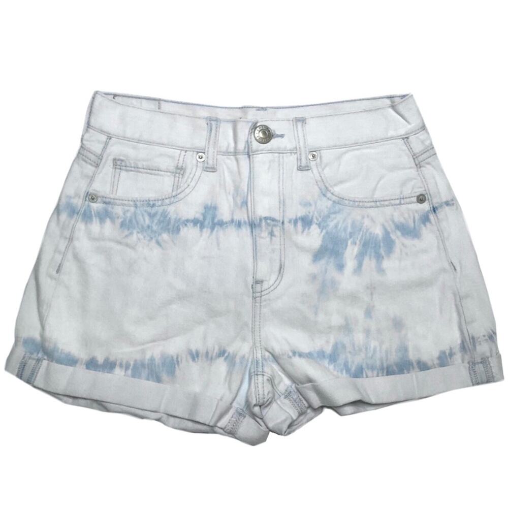 American Eagle Watercolor Light Blush Wash Mom Shorts Size 2